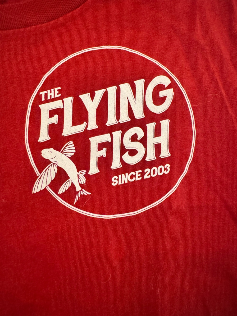 Flying Fish Red Tee w/Logo on Back & Front - Picture 5 of 8